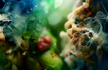 Decomposition & Rot & Mold · Aesthetic Representation of Natural Matter Decay in Rich Saturated Color Palette