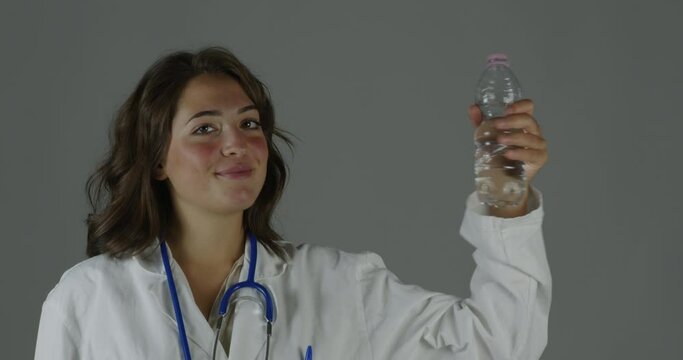Doctor drinks water, emphasizes often-neglected hydration importance