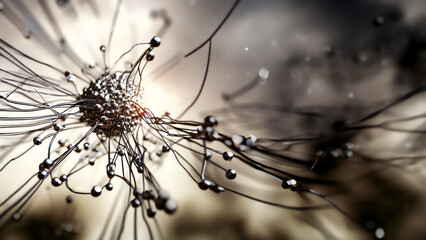 Artificial Neural Network Concept Art · Future of Technology with Organic Neuron Like Structures of Artificial Intelligence · Abstract Wallpaper Business Concept