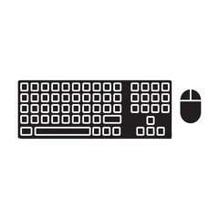 keyboard mouse icon vector flat trendy style illustration..eps
