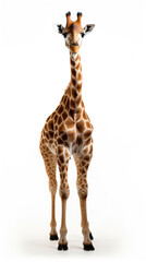 Obraz premium Giraffe isolated on a white background