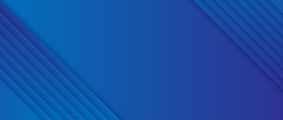 Obraz premium Diagonal gradient lines background. Blue abstract tech stripes wallpaper. Subtle geometric universal texture. Vector navy backdrop for flyer, poster, banner, cover, brochure, booklet, cover.