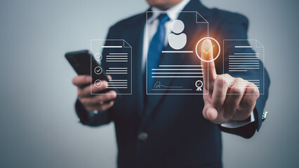 Recruitment management Business concept. Relationship Management with global structure. Human Resources. Management recruitment employment headhunting concept. Human Resource Management concept.