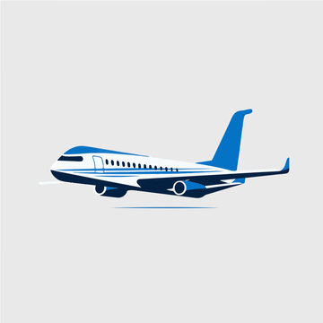 recommend clip art: simple logo of airlines, line art vector