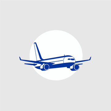 recommend clip art: simple logo of airlines, line art vector