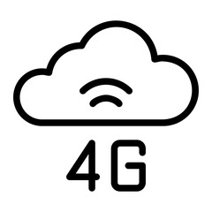 cloud line icon