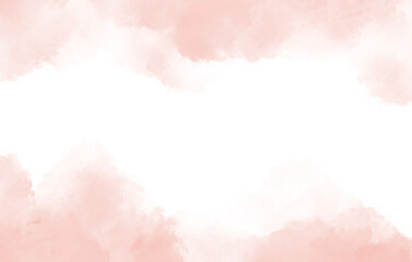abstract watercolor background with pink clouds