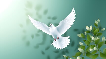 Obraz premium white dove for peace