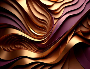 (Wallpaper/background/fondo/interior design) Abstract background with waves - obrazy, fototapety, plakaty