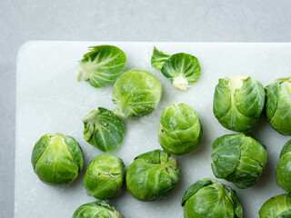 Brussels sprouts on a plate