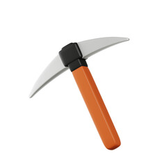 Rock hammer 3D Illustration