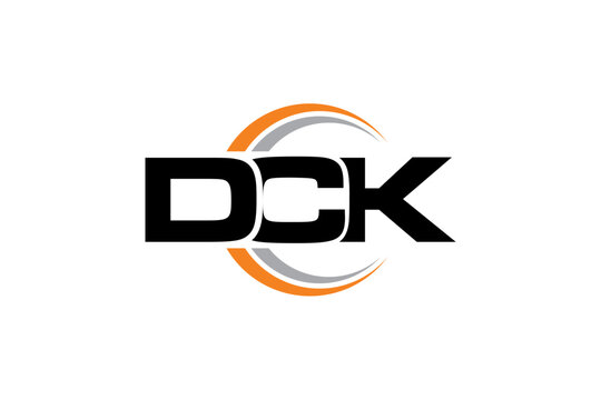 DCK creative letter logo design vector icon illustration