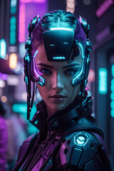 Futuristic Cyberpunk Character