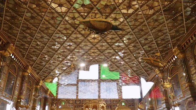 miniature of ancient holy golden city Ayodhya from different angle