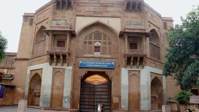 ajmer government museum vintage architecture with bright sky at day