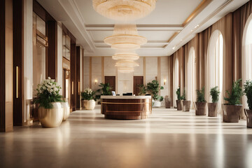 luxury lobby hotel - obrazy, fototapety, plakaty