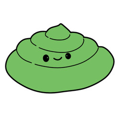 The illustration of a wasabi