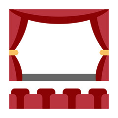 theater flat icon