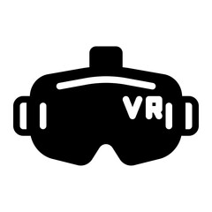 virtual reality glyph icon