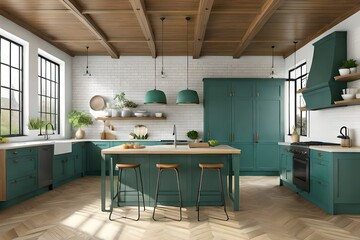 interior of a kitchen