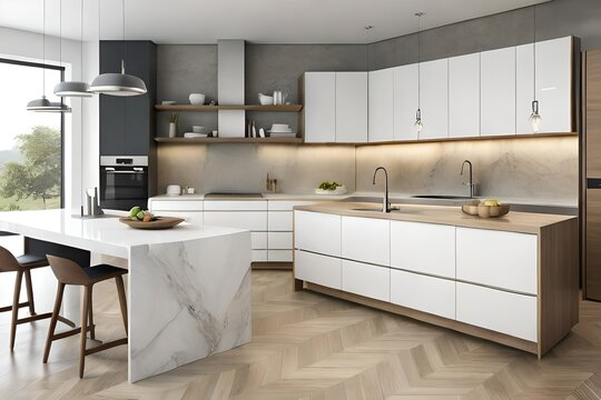 modern kitchen interior