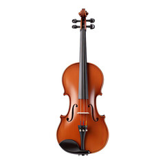 Fototapeta na wymiar Wood Finish Violin with Bow - Music Instrument Photo