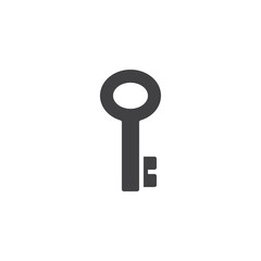 Door key vector icon