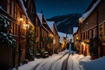Fototapeta premium winter in the city