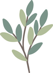 Christmas festive element clipart isolated, winter holidays