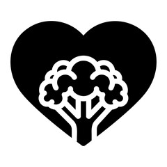 vegetable glyph icon