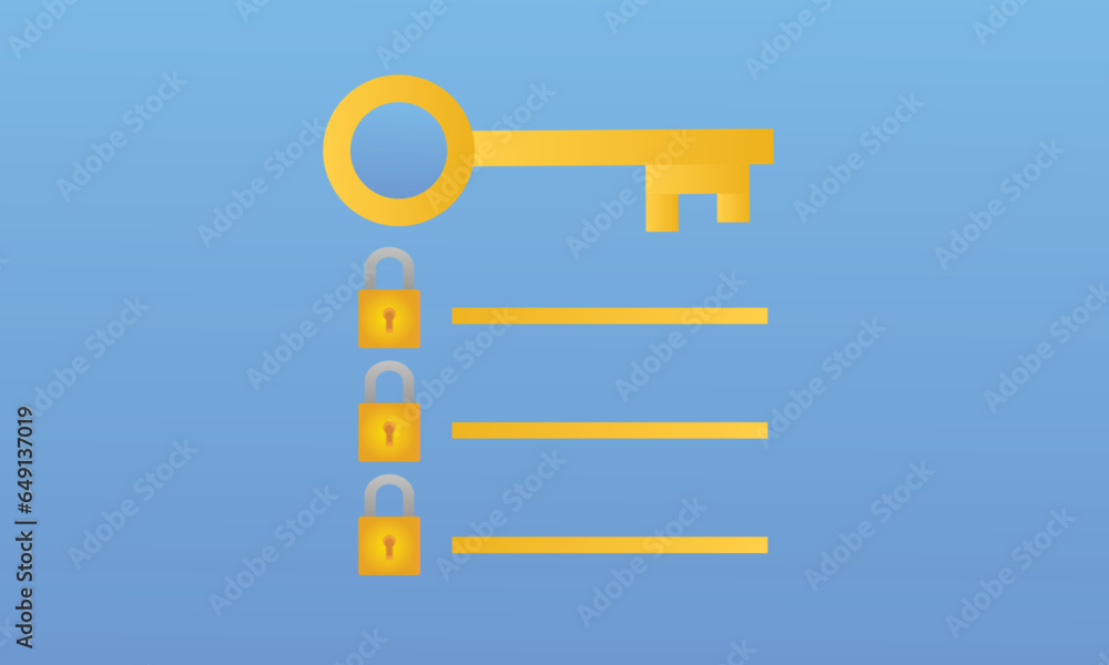 Poster concept of emphasizing the main points in a report or text and the basic moments in a document or bo