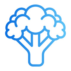 broccoli gradient icon
