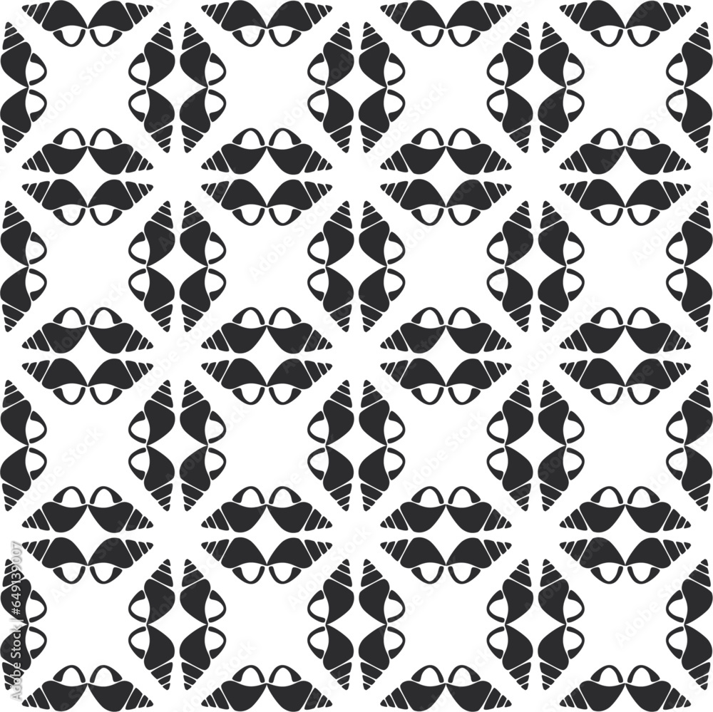 Poster vector seamless pattern from geometric tiles ,modern stylish texture may be used as background or fa