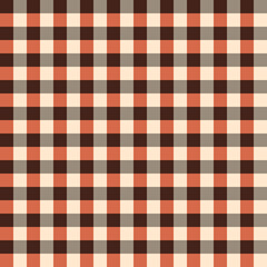 シームレスな秋色のチェック柄パターン