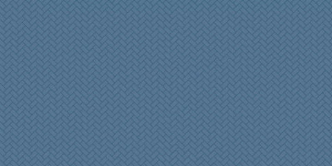 Foto op Plexiglas シームレスパターン素材：藍色の日本の伝統的な模様“檜垣” © halmio