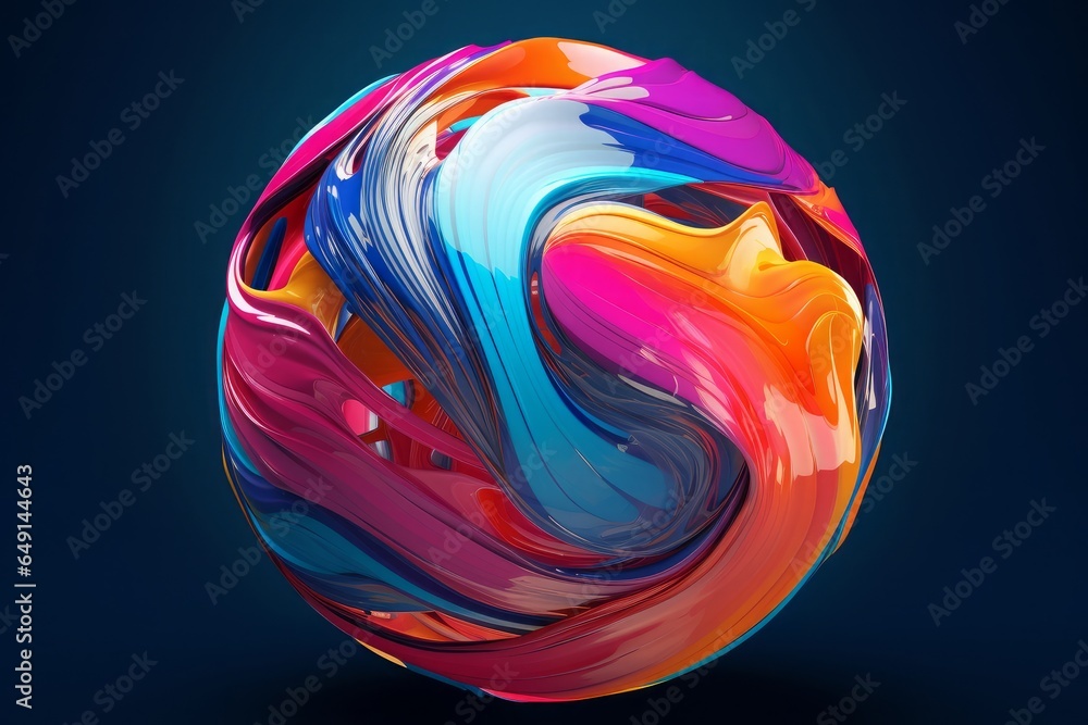 Fototapete abstract fractal background computer-generated illustration 3d rendering