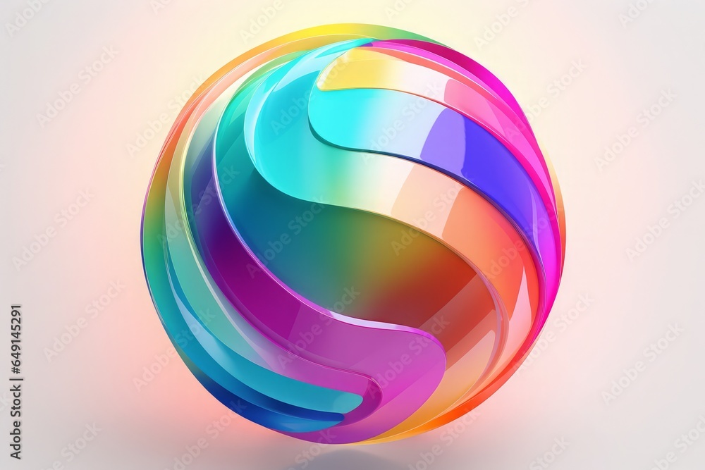 Aufkleber abstract fractal background computer-generated illustration 3d rendering