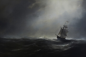 Solitude Amidst Chaos: A Nostalgic Voyage Through the Storm