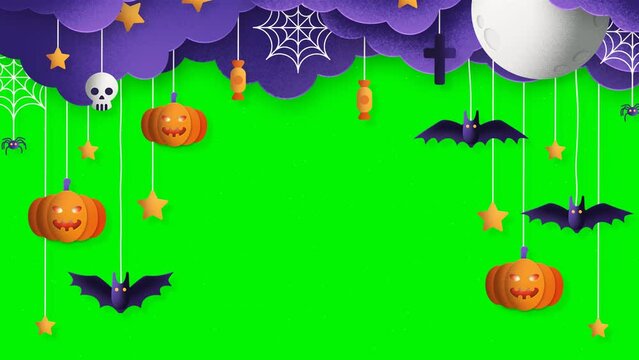 3d Halloween Animation Video for video frames
