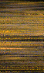 Golden, blue, black horizontal stripes pattern, stripes mat