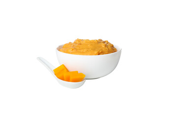 PNG, Pumpkin porridge isolated on white background