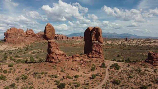video col drone di arches national park