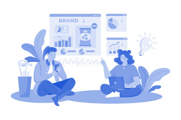 A product development team conducts market research for a new product.