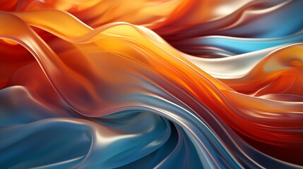 Obraz premium Flowing Transparent Fabric Background, Flowing Transparent Fabric Background PPT