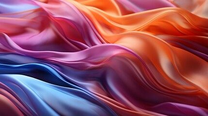 Flowing Transparent Fabric Background, Flowing Transparent Fabric Background PPT
