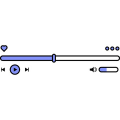 Retro Music Player Interface