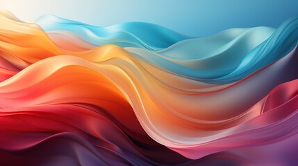 Naklejka premium abstract colorful gradient waves background for design