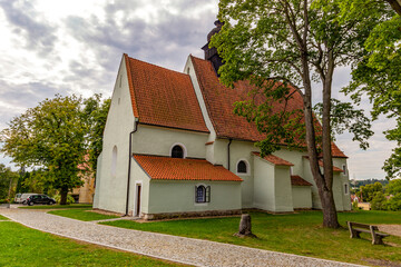 Fototapeta na wymiar Church of All Saints. Sudomerice u Bechyne, South Czechia