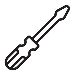 screwdriver line icon