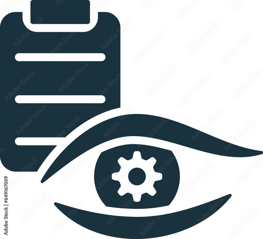 Poster controlling icon. monochrome simple sign from operation management collection. controlling icon for 